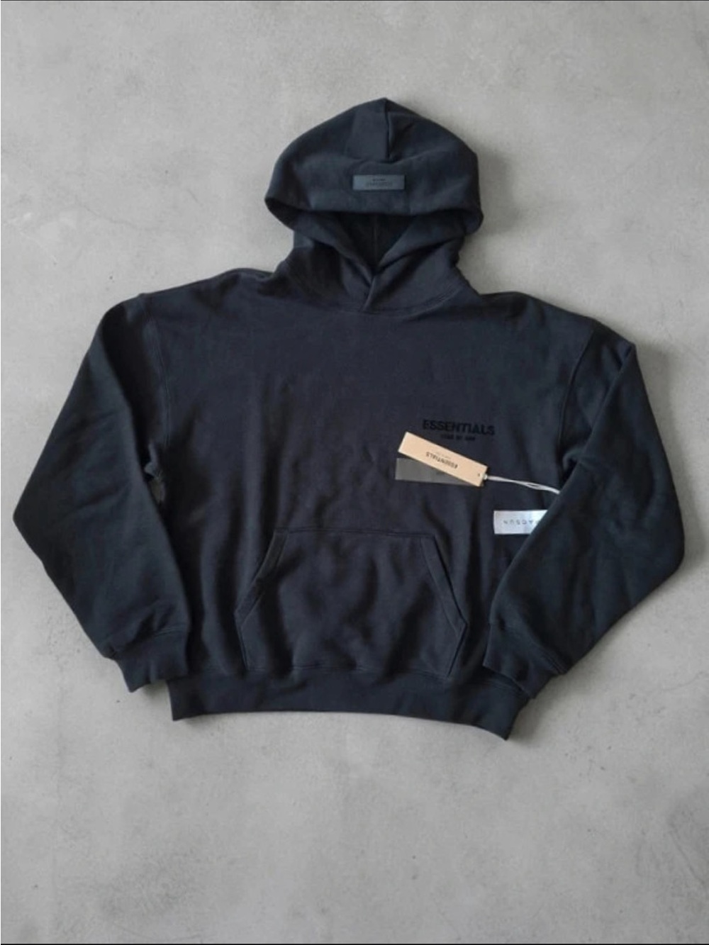 Essentials Black Pullover Hoodie and Jogger Set - Picture 2 of 3